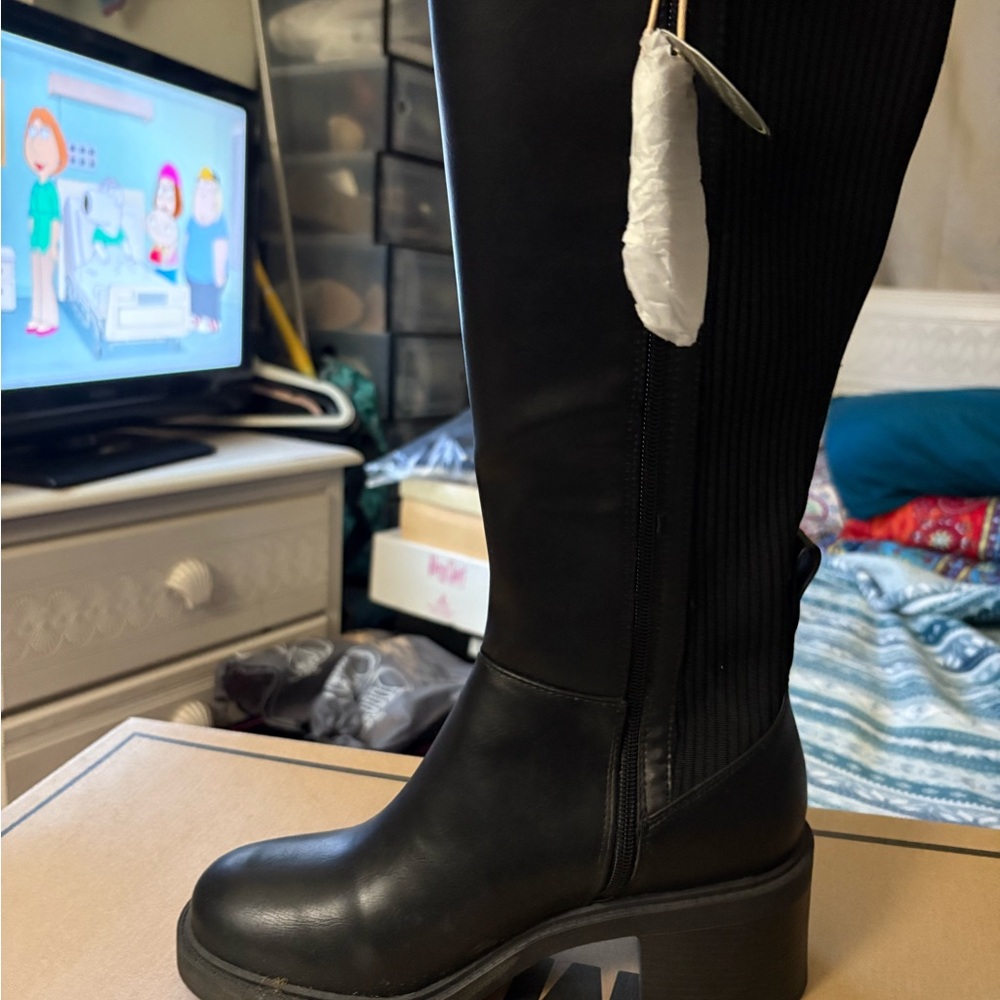 New MIA Black Knee Boots